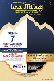 Template Banner Isra Miraj 1443H 2022 CDR PSD