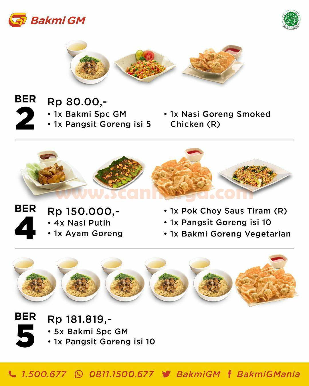 Promo BAKMI GM PAKET RAME (Berdua, Ber4 & Berlima) harga mulai 80K