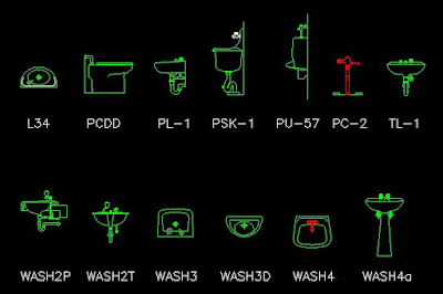 KOLEKSI GAMBAR BAK MANDI, WASTAFEL, URINOIR, DAN BAK CUCI PIRING AUTOCAD