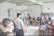 Personil Polsek Pancatengah Monitoring Gebyar Vaksinasi di Wilayah Kecamatan Pancatengah 