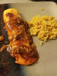 Enchiladas and Rice