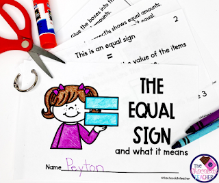 Independent practice for learning the equal sign is fun and engaging with this interactive equal sign book.