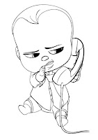 Boss Baby coloring page