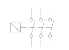 3-phase contactor Symbol
