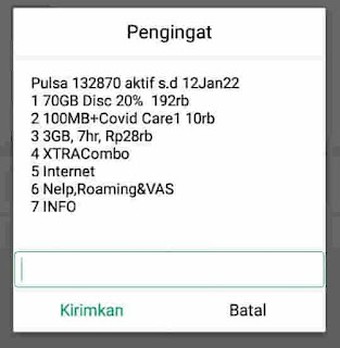 beli paket internet  kode dial pulsa