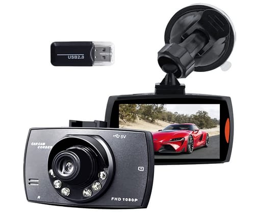 Zhrmghg 2.7-Inch LCD Screen Night Vision Dash Camera for Cars