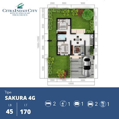 Cluster Bukit SAKURA (Real Estate)  Citra Indah City mulai dipasarkan - Harga Mulai 517 Jtan