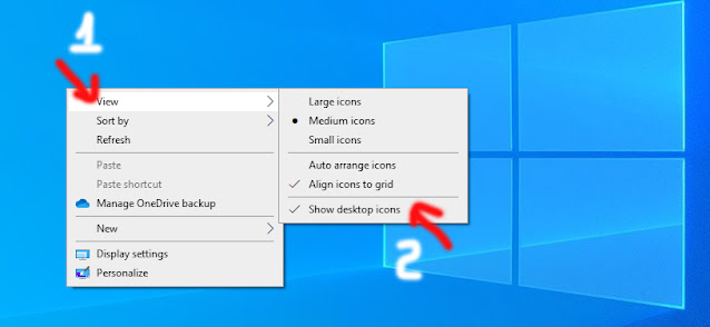 Hướng dẫn cách ẩn và hiện tất cả icon shortcut desktop trên Windows