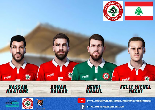 Facepack Lebanon NT For eFootball PES 2021