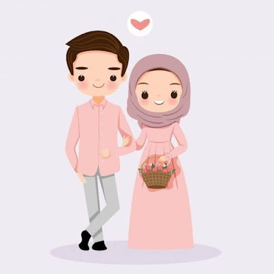 Beautiful Cartoon Couple Whatsapp DP