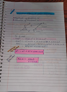 Vectors one shot notes | class 11th motion in a plain