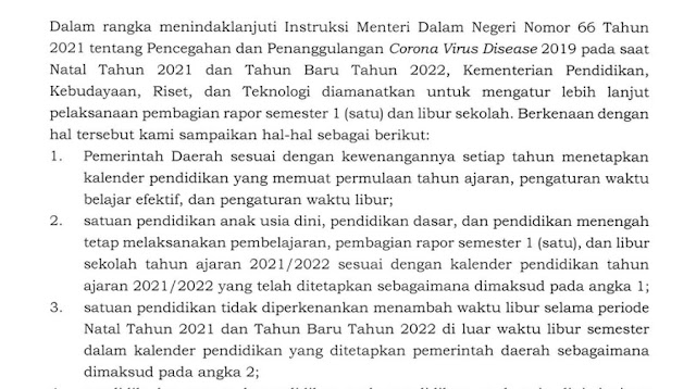 SE NOMOR 32 TAHUN 2021