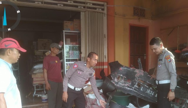 *Polisi Berhasil Amankan Pengemudi yang Lari Usai Tabrak Rumah Warga di Tulungagung*