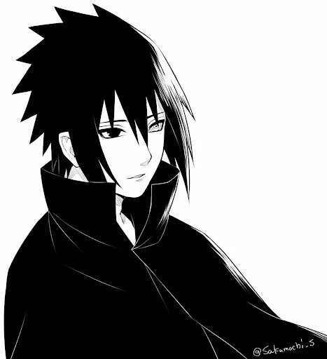 صور افتار شخصية ساسكي اوتشيها من انمي ناروتو - هوى ملون