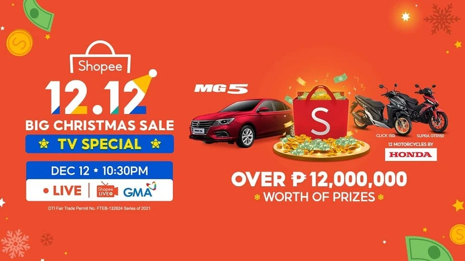 Shopee ends the Year on a Festive Note with over ₱12 Million Worth of Prizes at the 12.12 Big Christmas Sale TV Special