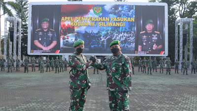 Pasukan Diserahkan, Jabatan Pangdam III/Siliwangi Diserahterimakan kepada Mayjen TNI Agus Subiyanto