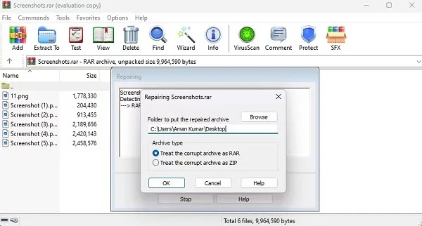 حل خطأ Checksum في winrar