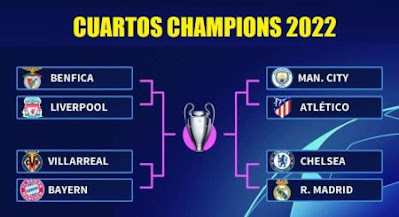 Cuartos final champions 2022