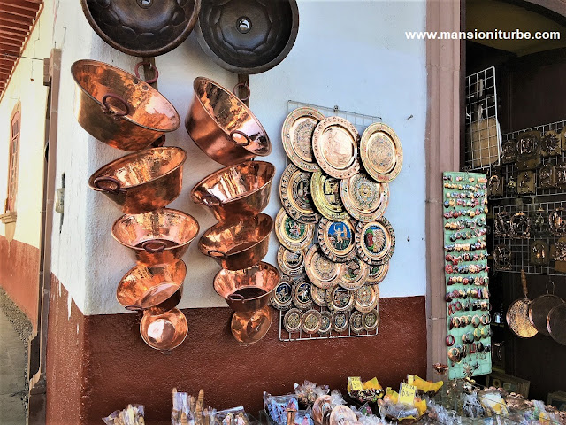 Copper Handicrafts products in Santa Clara del Cobre, Michoacan