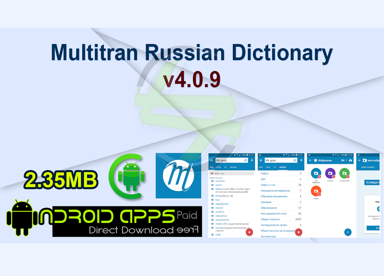 Multitran Russian Dictionary v4.0.9 Apk