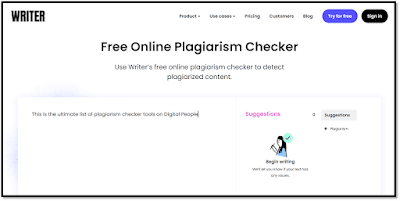 writer plagiarism checker