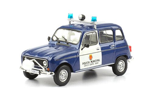 Renault R4 1981 Policía Municipal vehículos de reparto y servicio salvat