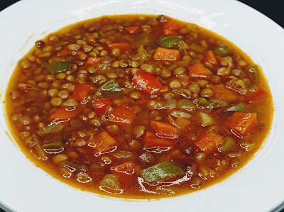 Lentejas con verduras al curry de Madrás