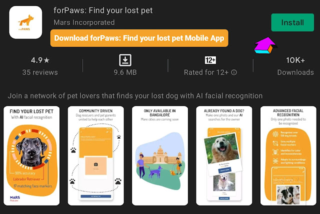 Download forPaws: Find your lost pet Mobile App