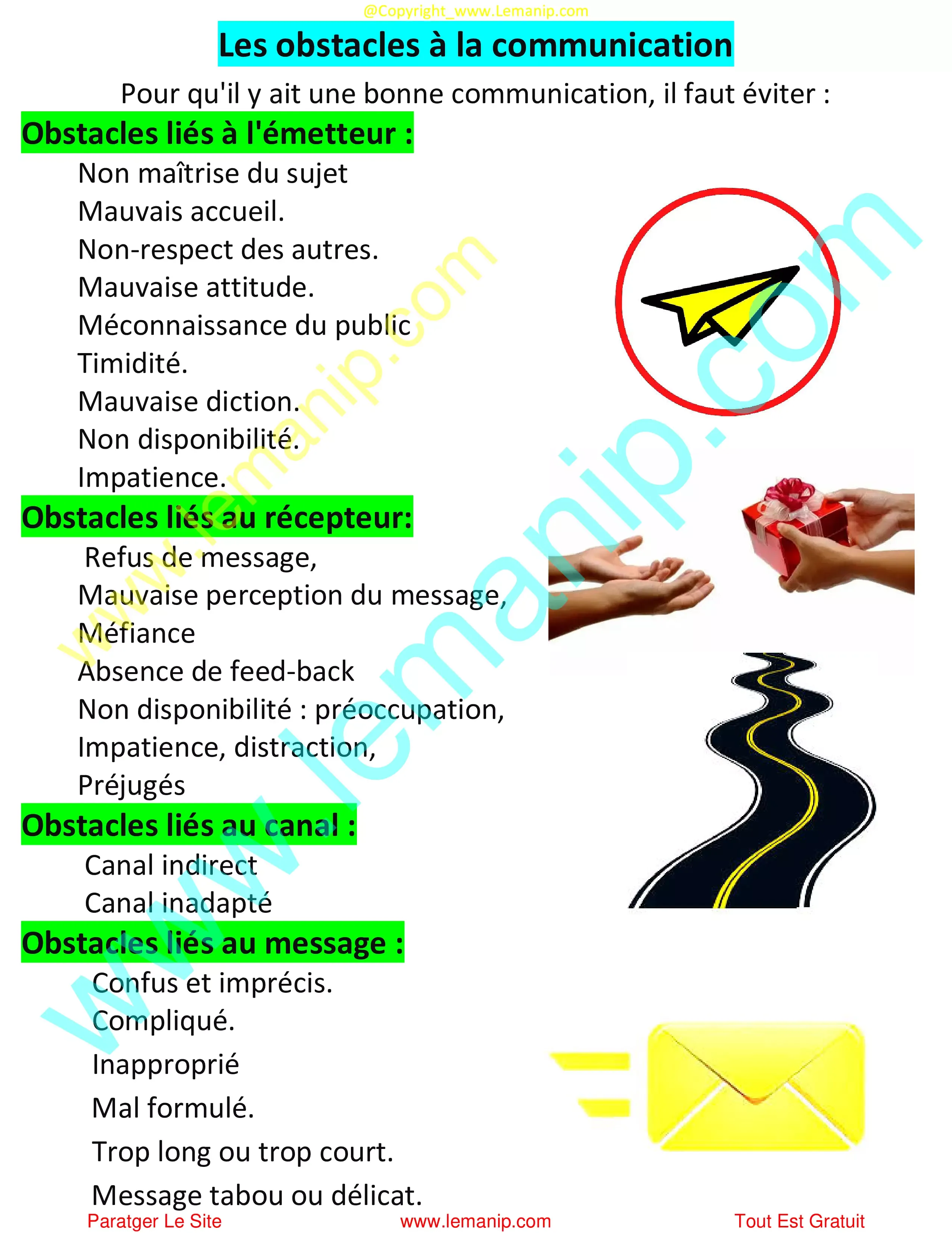 Les obstacles à la communication