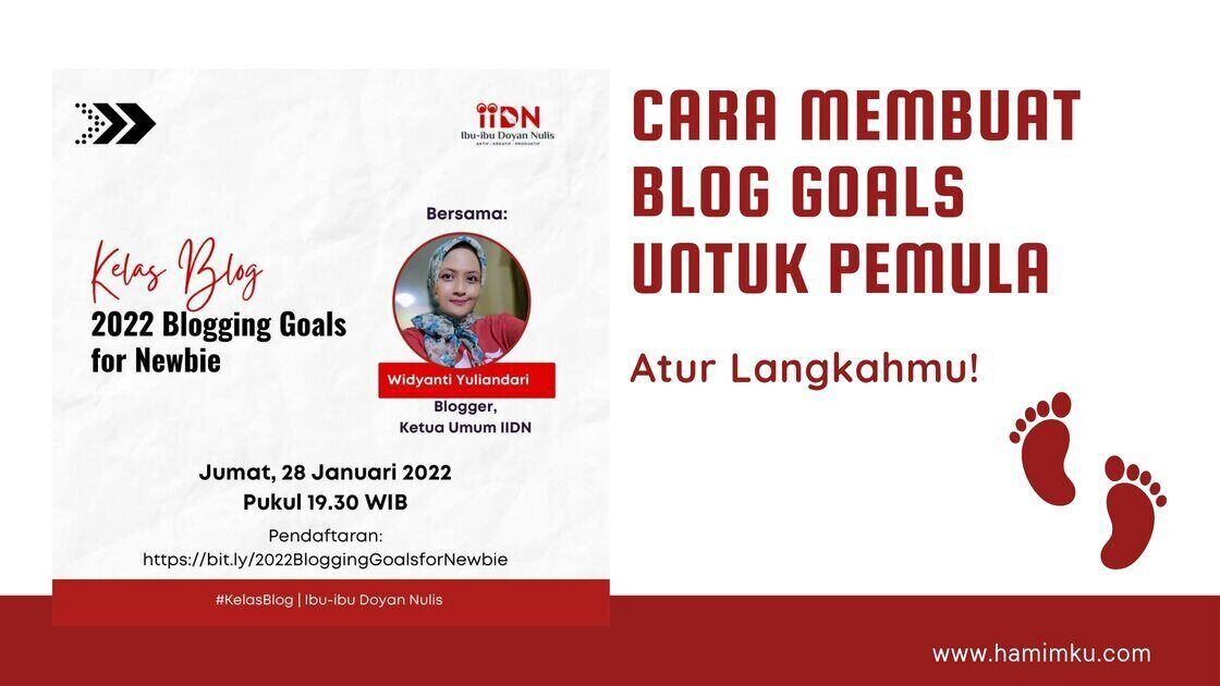 Cara membuat blog goals untuk pemula