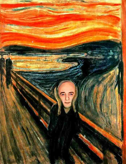 Reprodução do famoso quadro "O Grito" de Edvard Munch.