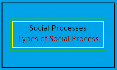Social processes apply to modes of repeatedly occurring social contact. We mean certain ways in which individuals and groups communicate and create...