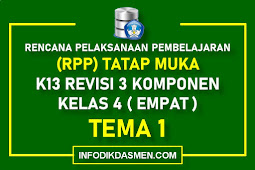 RPP KELAS 4 TEMA 1 KURIKULUM 2013 REVISI 3 KOMPONEN