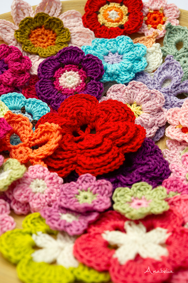 52 Crochet Flowers free pattern