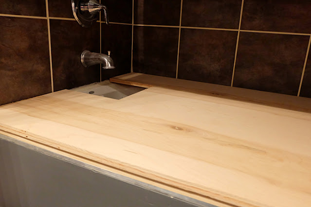 covering jet tub with plywood sheet