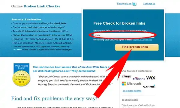 كيفية فحص الروابط المعطلة Broken Links