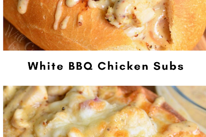 White BBQ Chicken Subs