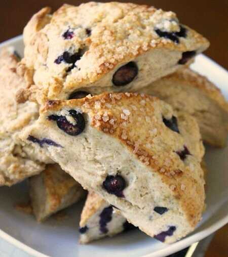 Blueberry Lemon Cream Scones Recipe