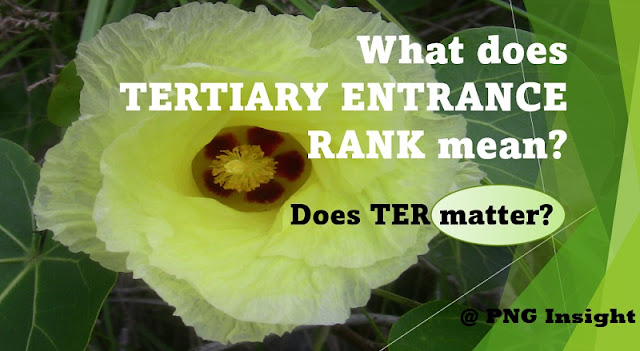 What is Tertiary Entrance Rank?