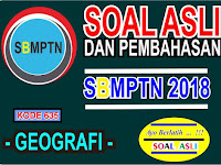 Soal dan Pembahasan Geografi SBMPTN 2018 (kode 653)