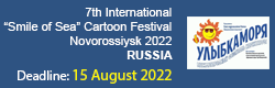 7th International "Smile of Sea" Cartoon Festival 2022 Novorossiysk / Russia