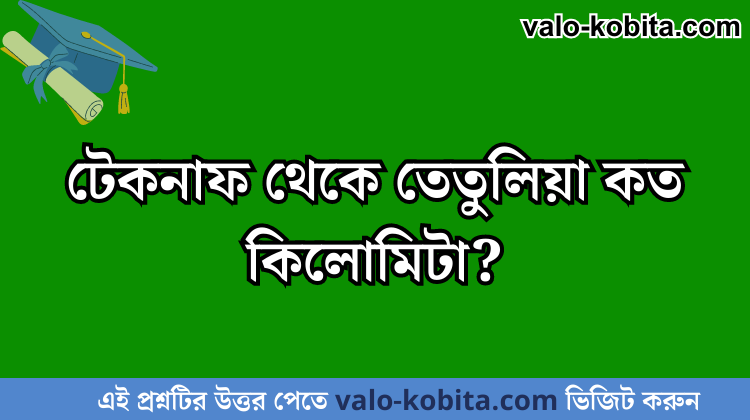টেকনাফ থেকে তেতুলিয়া কত কিলোমিটা?