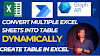 Convert Multiple Excel Sheets Into Table Dynamically by Power Automate