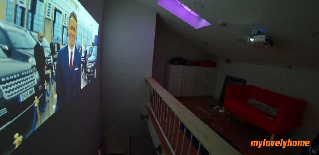 Small Loft Conversion To Cinema Room