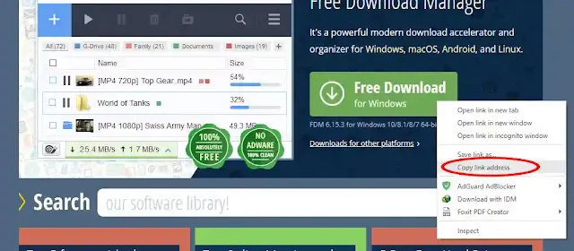 تحميل أفضل بديل انترنت دونلود مانجير برنامج Free Download Manager