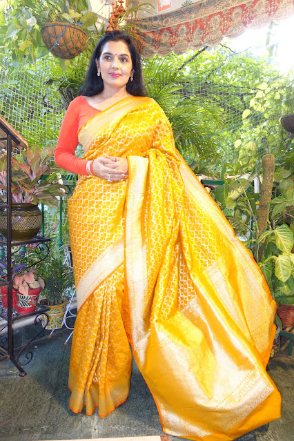 Ektara Banarasi soft silk saree with sona rupa zari