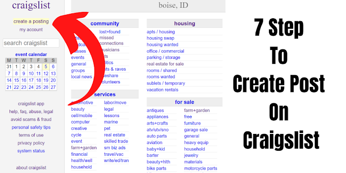 How To Post On Craigslist? 7 Easy Step