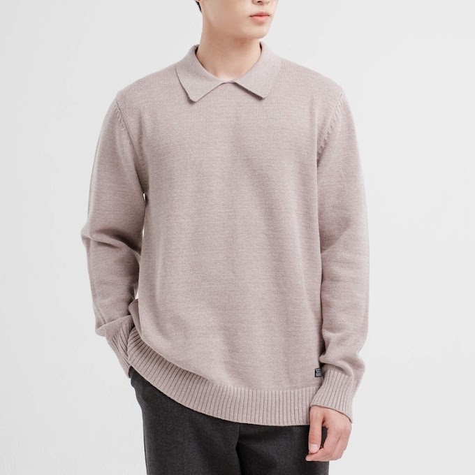 Mall Shop [ ssstutter ] Áo sweater nam SSSTUTTER cổ polo chất len hàn quốc SOFT POLO SWEATER