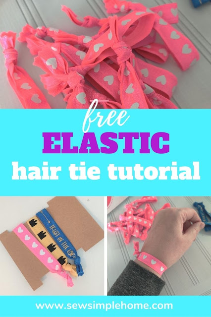 Follow along with this tutorial on how to make hair ties and create your own custom fold over elastic hair ties.