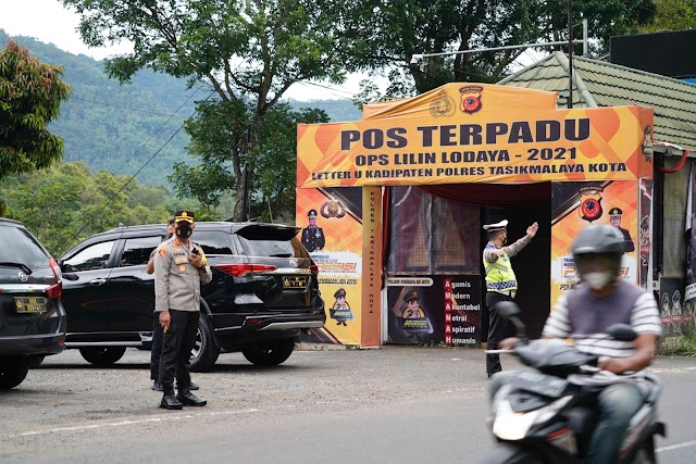 Pantau Jalur Lingkar Gentong, Kapolres Pastikan Arus Lalu Lintas Paska Long Weekend Lancar. 